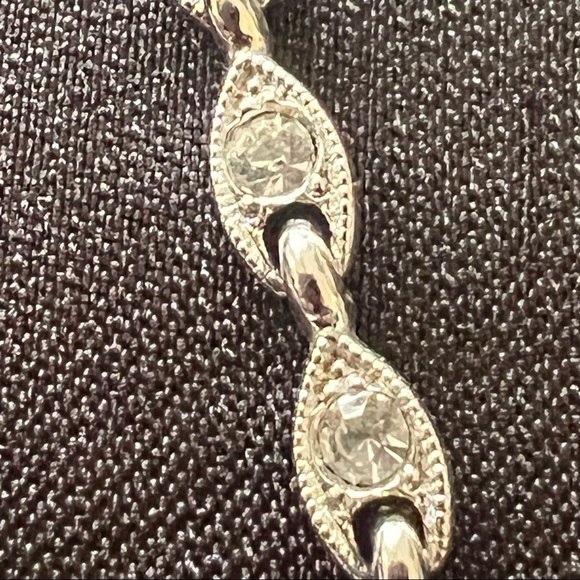 Bogoff rare vintage necklace and earrings set icy rhinestones - Picture 9 of 13